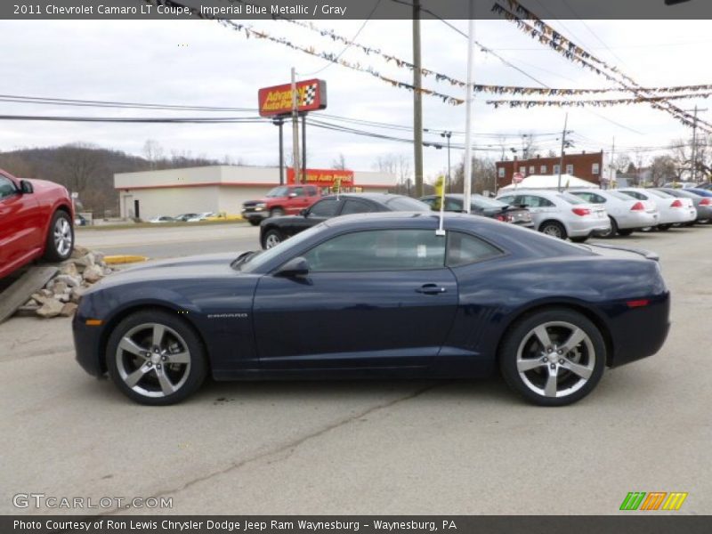 Imperial Blue Metallic / Gray 2011 Chevrolet Camaro LT Coupe