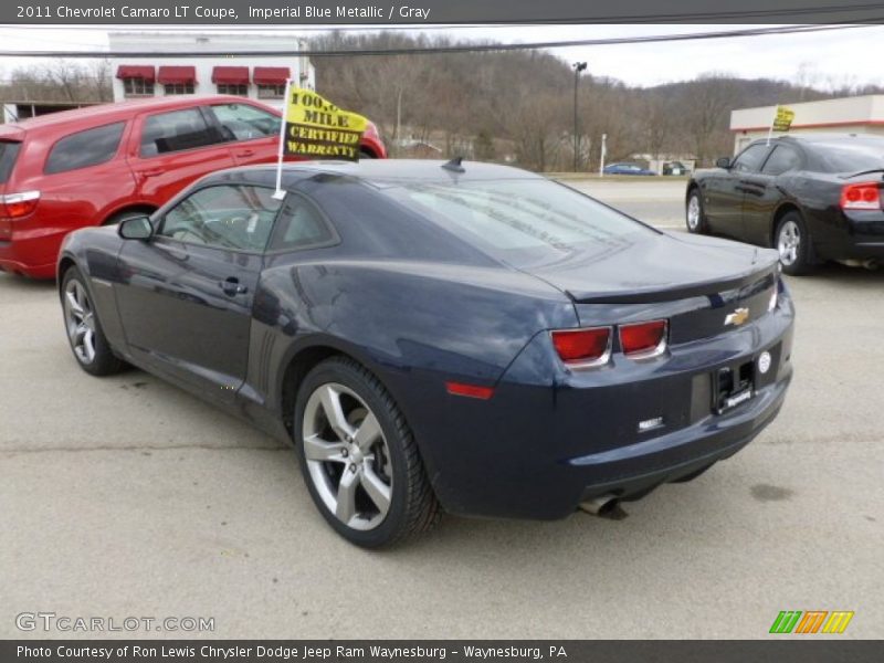 Imperial Blue Metallic / Gray 2011 Chevrolet Camaro LT Coupe