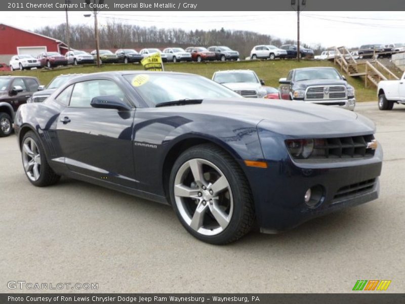 Imperial Blue Metallic / Gray 2011 Chevrolet Camaro LT Coupe