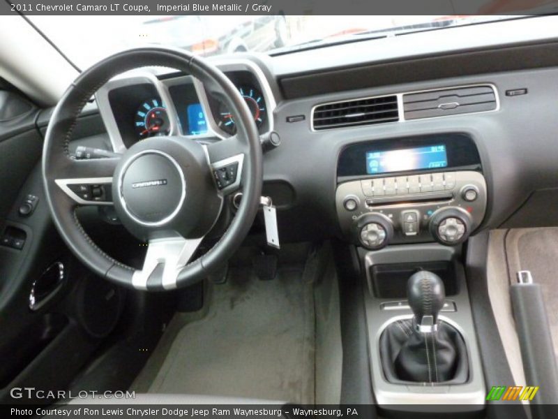Imperial Blue Metallic / Gray 2011 Chevrolet Camaro LT Coupe