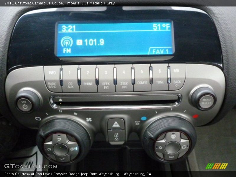 Imperial Blue Metallic / Gray 2011 Chevrolet Camaro LT Coupe
