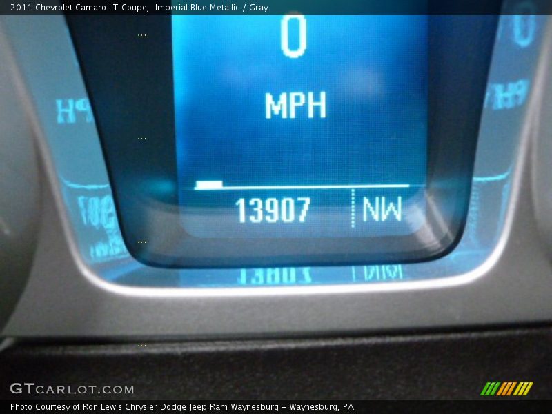 Imperial Blue Metallic / Gray 2011 Chevrolet Camaro LT Coupe