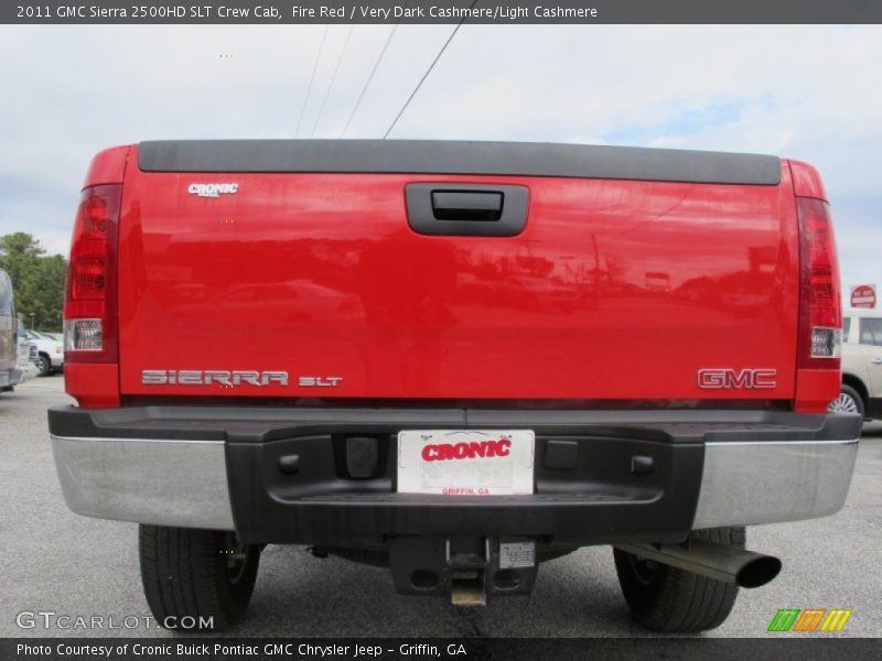 Fire Red / Very Dark Cashmere/Light Cashmere 2011 GMC Sierra 2500HD SLT Crew Cab