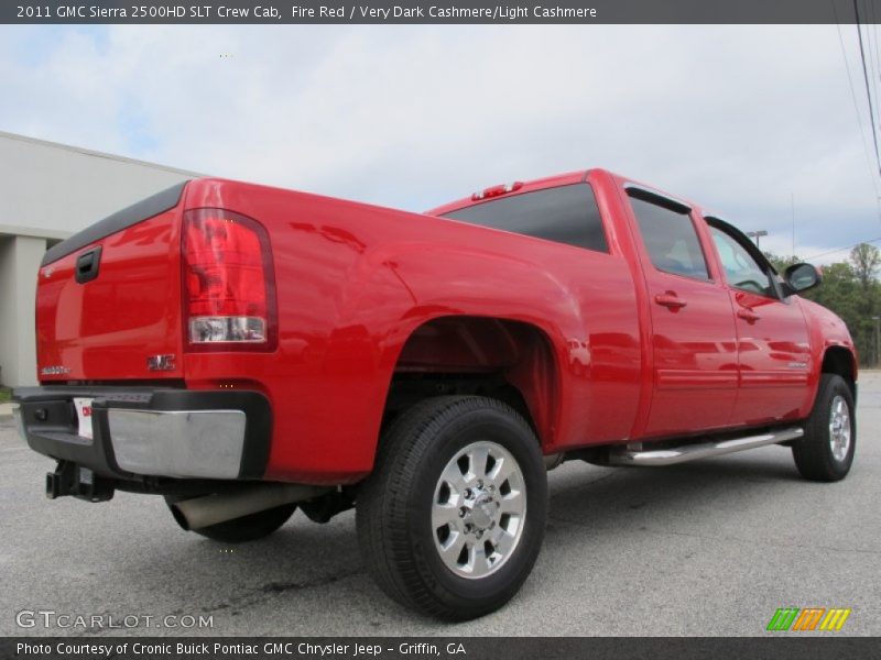 Fire Red / Very Dark Cashmere/Light Cashmere 2011 GMC Sierra 2500HD SLT Crew Cab