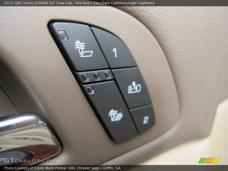 Fire Red / Very Dark Cashmere/Light Cashmere 2011 GMC Sierra 2500HD SLT Crew Cab