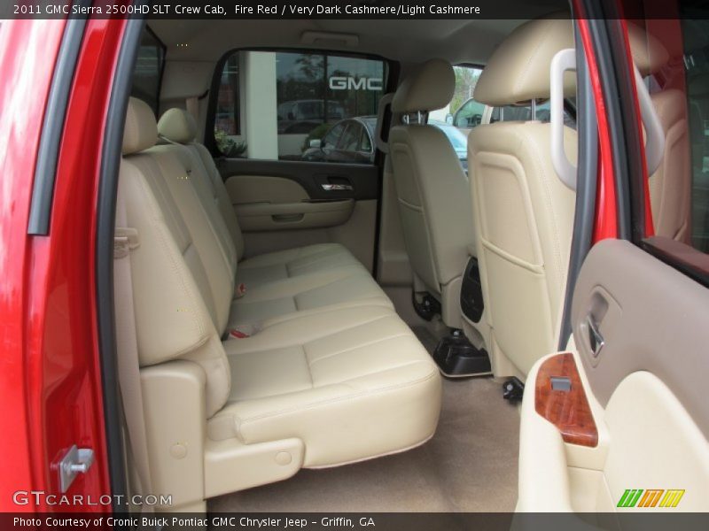 Fire Red / Very Dark Cashmere/Light Cashmere 2011 GMC Sierra 2500HD SLT Crew Cab