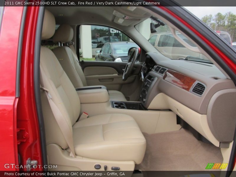 Fire Red / Very Dark Cashmere/Light Cashmere 2011 GMC Sierra 2500HD SLT Crew Cab