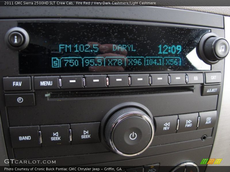 Fire Red / Very Dark Cashmere/Light Cashmere 2011 GMC Sierra 2500HD SLT Crew Cab