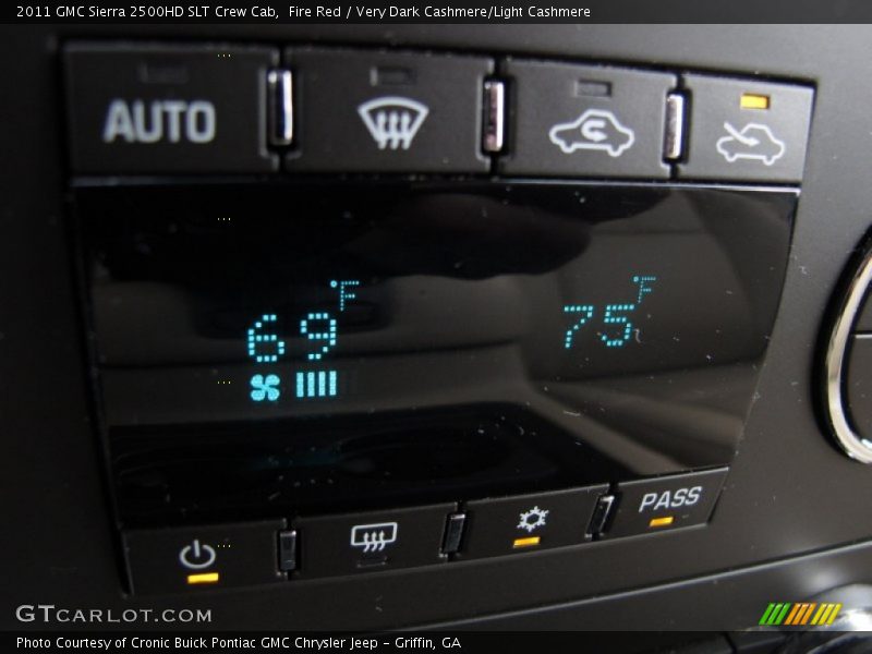 Fire Red / Very Dark Cashmere/Light Cashmere 2011 GMC Sierra 2500HD SLT Crew Cab