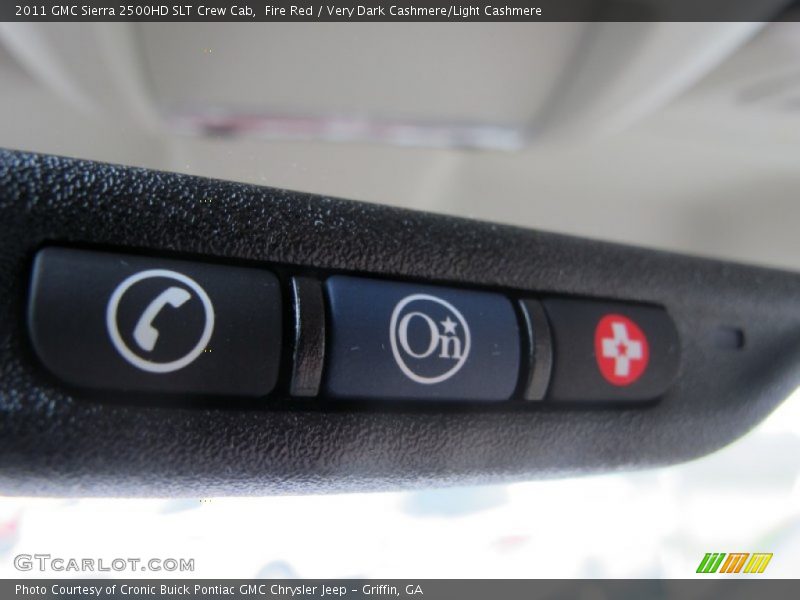 Fire Red / Very Dark Cashmere/Light Cashmere 2011 GMC Sierra 2500HD SLT Crew Cab