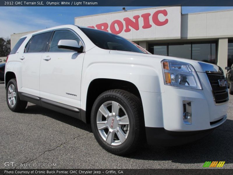 Olympic White / Light Titanium 2012 GMC Terrain SLE
