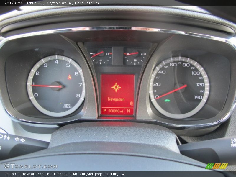 Olympic White / Light Titanium 2012 GMC Terrain SLE