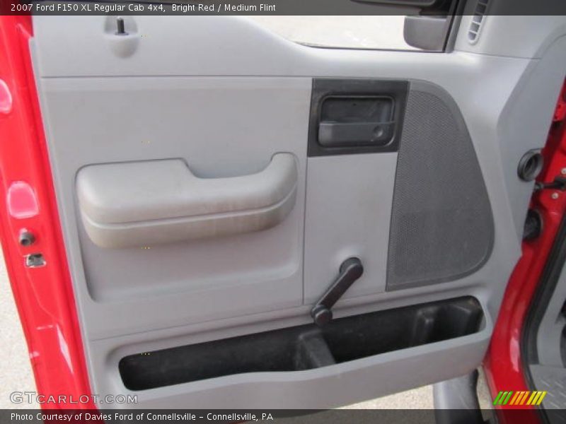 Bright Red / Medium Flint 2007 Ford F150 XL Regular Cab 4x4