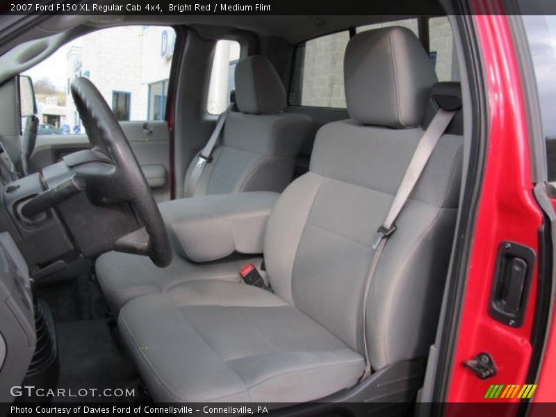 Bright Red / Medium Flint 2007 Ford F150 XL Regular Cab 4x4