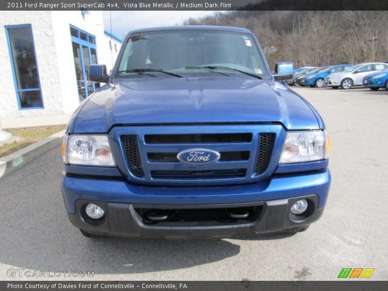 Vista Blue Metallic / Medium Dark Flint 2011 Ford Ranger Sport SuperCab 4x4