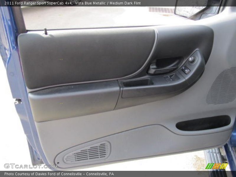 Vista Blue Metallic / Medium Dark Flint 2011 Ford Ranger Sport SuperCab 4x4