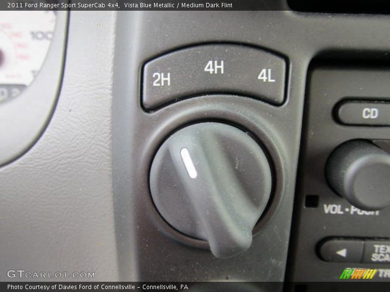 Vista Blue Metallic / Medium Dark Flint 2011 Ford Ranger Sport SuperCab 4x4