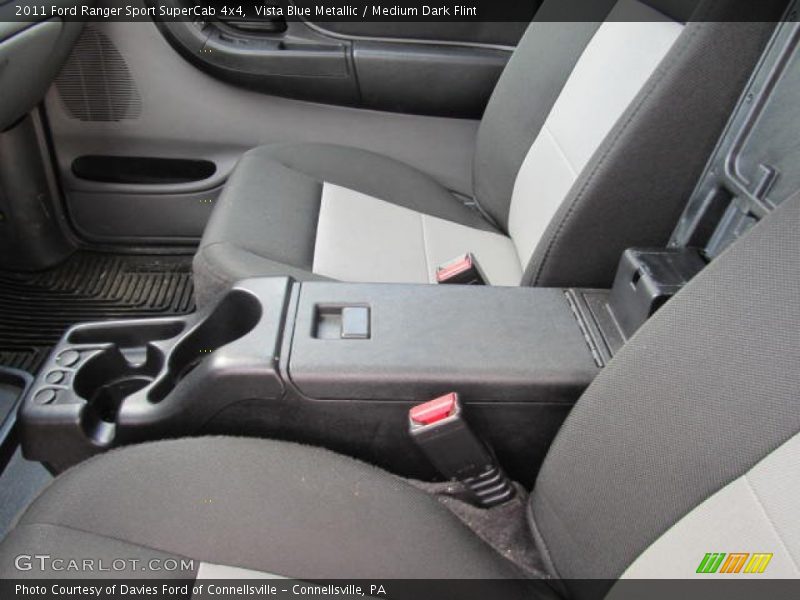 Vista Blue Metallic / Medium Dark Flint 2011 Ford Ranger Sport SuperCab 4x4