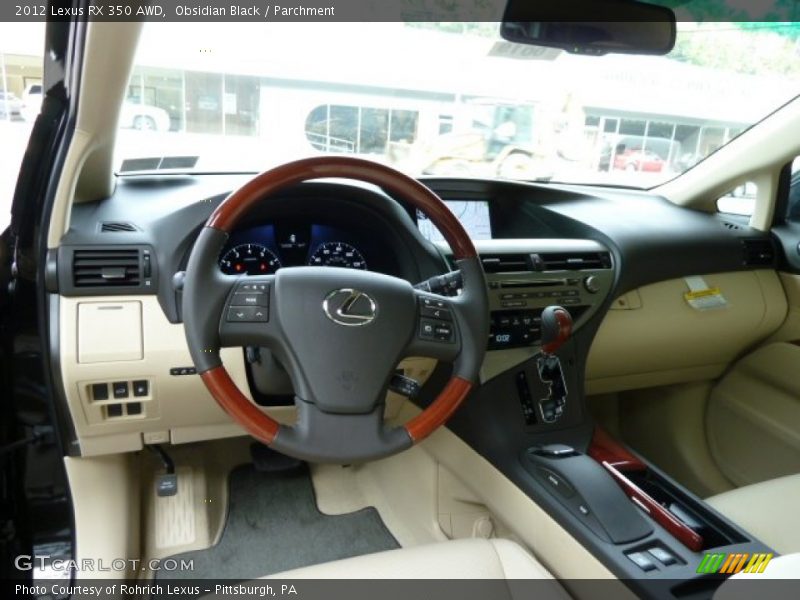 Obsidian Black / Parchment 2012 Lexus RX 350 AWD