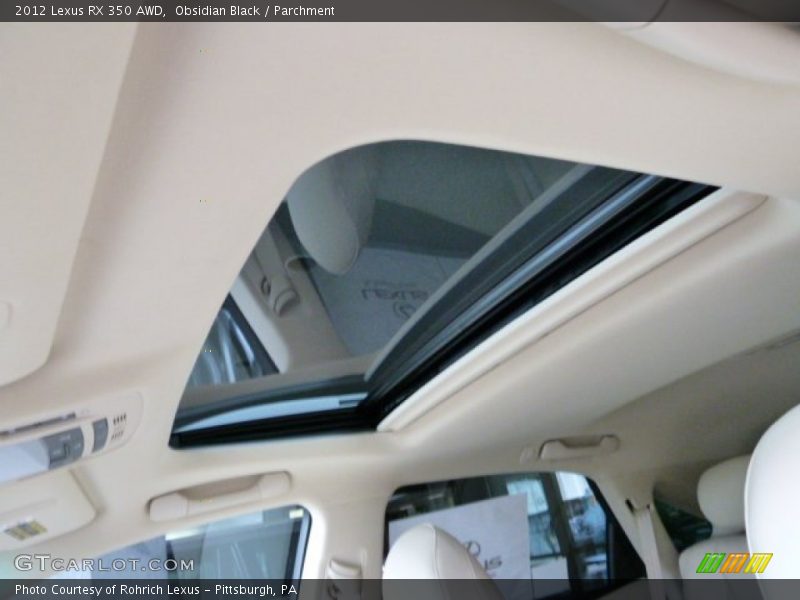 Obsidian Black / Parchment 2012 Lexus RX 350 AWD