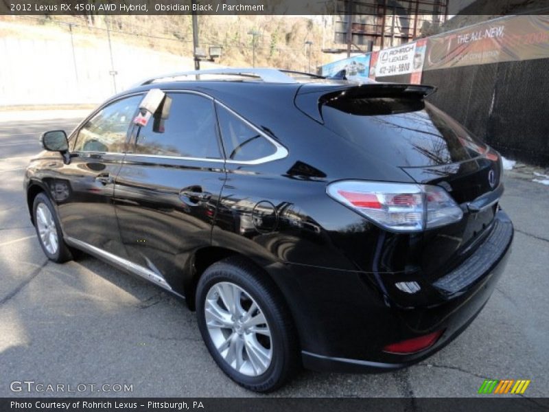 Obsidian Black / Parchment 2012 Lexus RX 450h AWD Hybrid