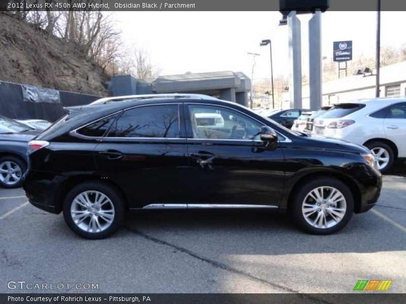 Obsidian Black / Parchment 2012 Lexus RX 450h AWD Hybrid