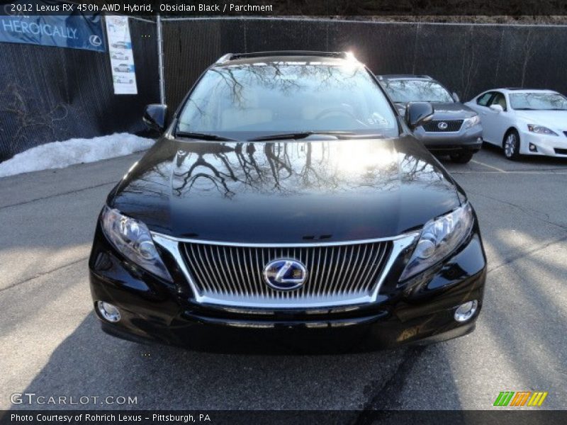 Obsidian Black / Parchment 2012 Lexus RX 450h AWD Hybrid