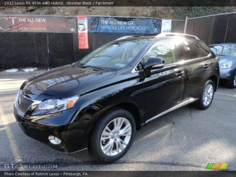 Obsidian Black / Parchment 2012 Lexus RX 450h AWD Hybrid