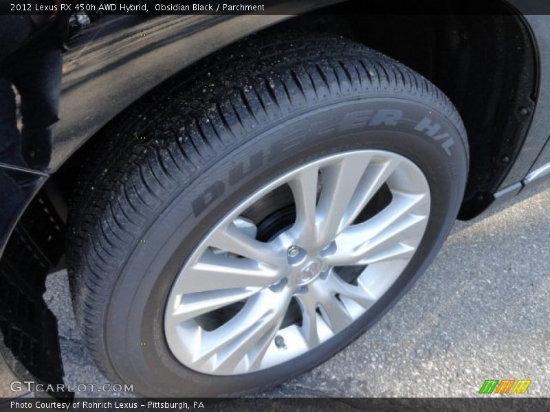 Obsidian Black / Parchment 2012 Lexus RX 450h AWD Hybrid