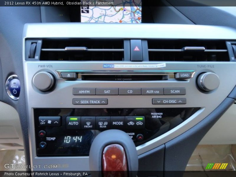 Obsidian Black / Parchment 2012 Lexus RX 450h AWD Hybrid