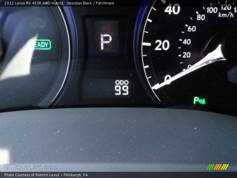 Obsidian Black / Parchment 2012 Lexus RX 450h AWD Hybrid