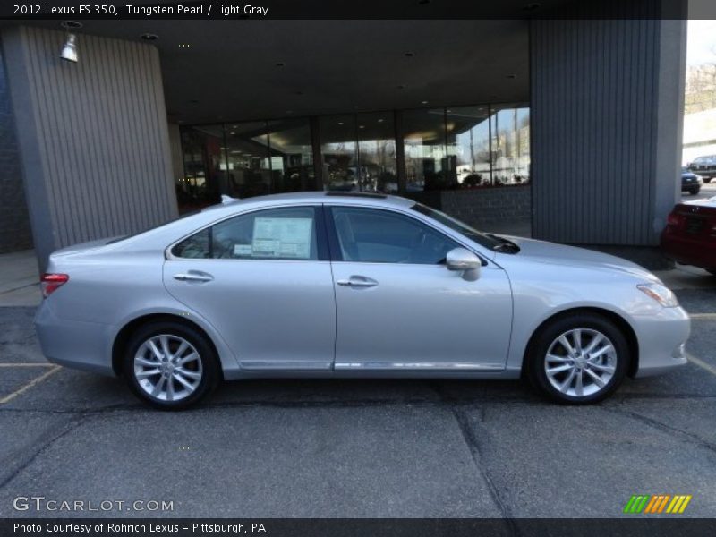 Tungsten Pearl / Light Gray 2012 Lexus ES 350