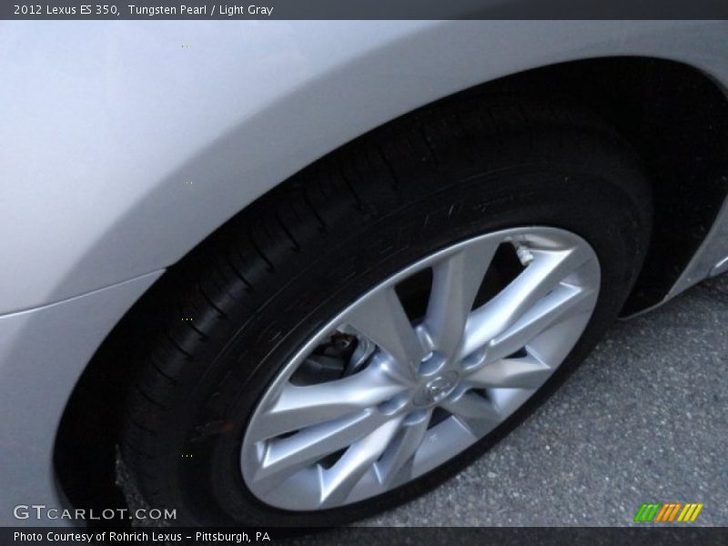Tungsten Pearl / Light Gray 2012 Lexus ES 350