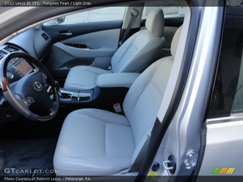 Tungsten Pearl / Light Gray 2012 Lexus ES 350