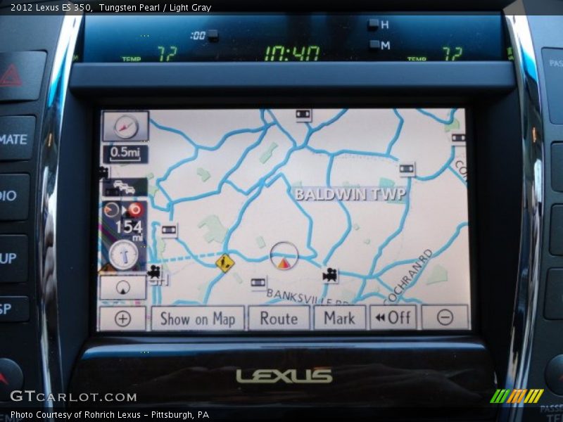 Tungsten Pearl / Light Gray 2012 Lexus ES 350