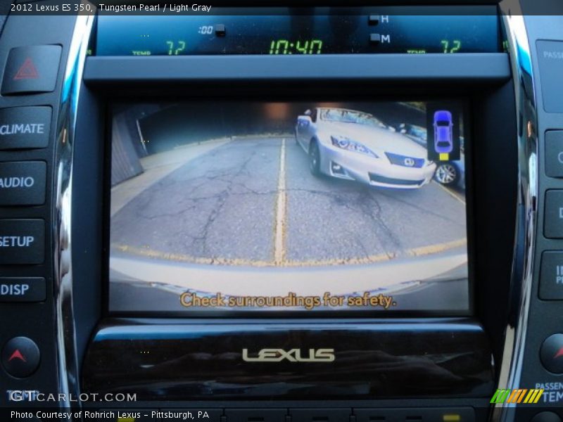 Tungsten Pearl / Light Gray 2012 Lexus ES 350