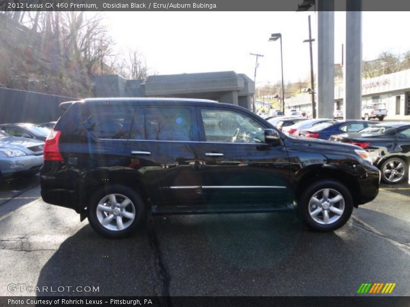 Obsidian Black / Ecru/Auburn Bubinga 2012 Lexus GX 460 Premium