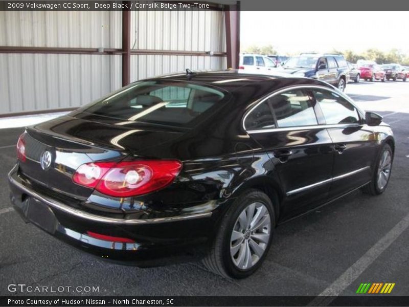 Deep Black / Cornsilk Beige Two-Tone 2009 Volkswagen CC Sport
