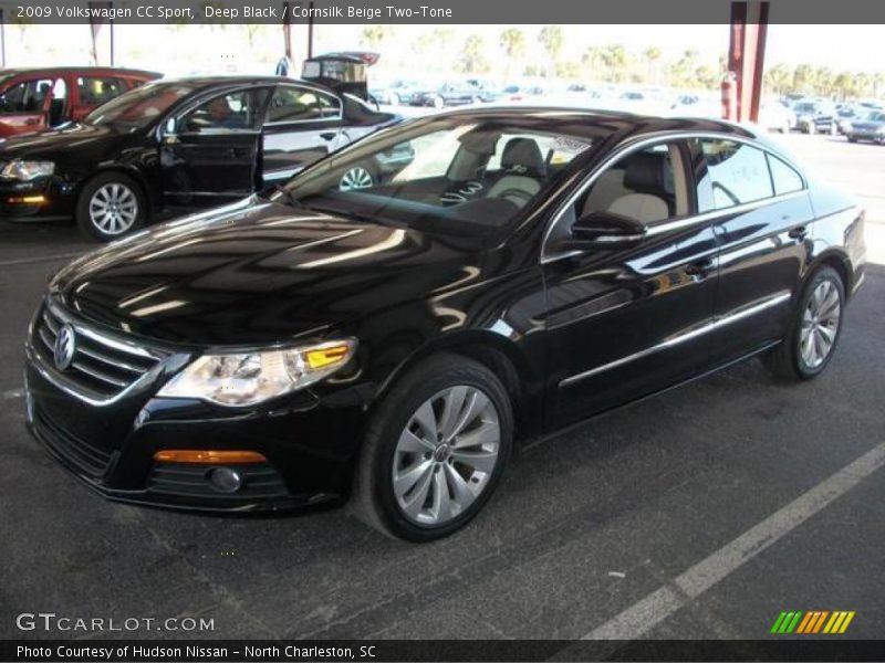 Deep Black / Cornsilk Beige Two-Tone 2009 Volkswagen CC Sport