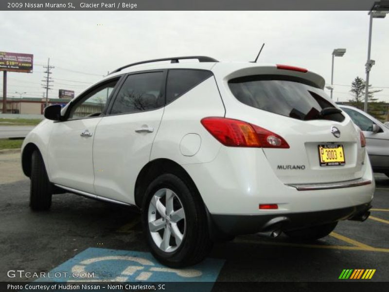 Glacier Pearl / Beige 2009 Nissan Murano SL