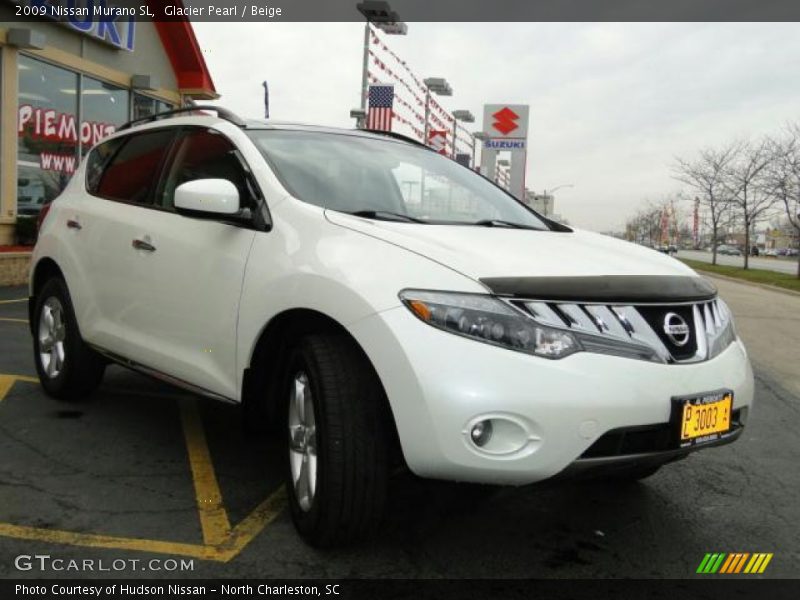 Glacier Pearl / Beige 2009 Nissan Murano SL