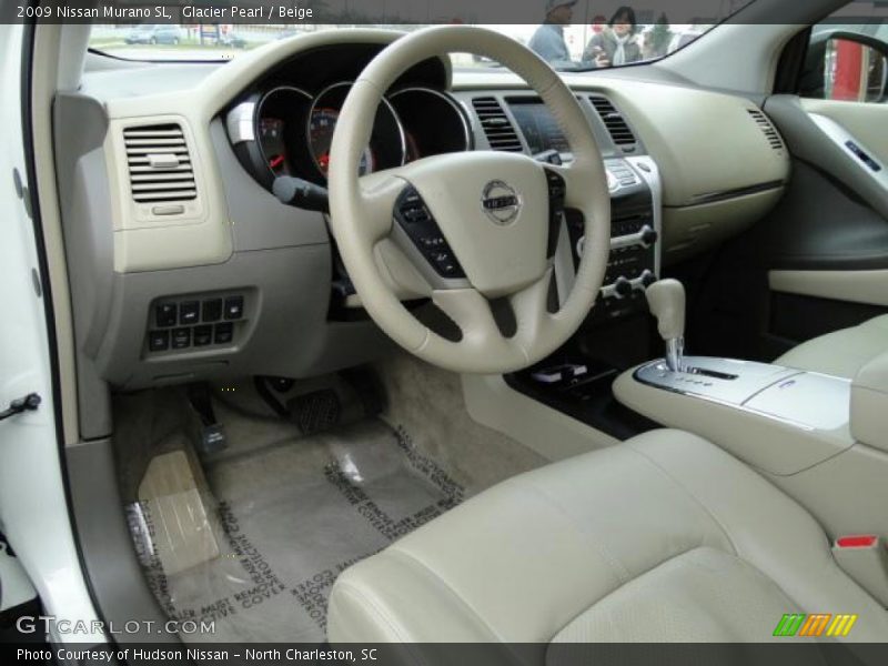 Glacier Pearl / Beige 2009 Nissan Murano SL