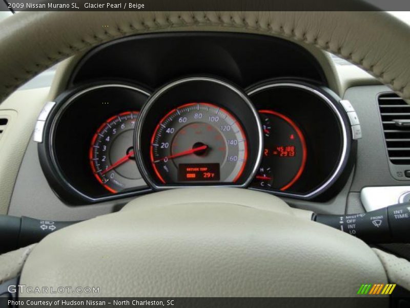 Glacier Pearl / Beige 2009 Nissan Murano SL