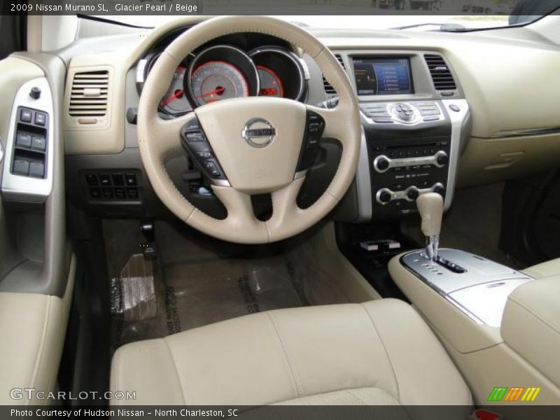 Glacier Pearl / Beige 2009 Nissan Murano SL