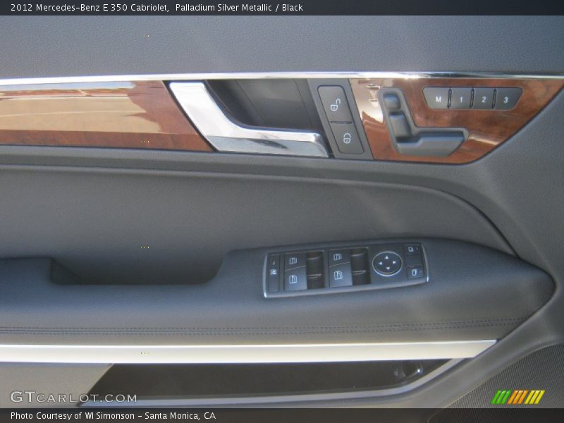 Palladium Silver Metallic / Black 2012 Mercedes-Benz E 350 Cabriolet