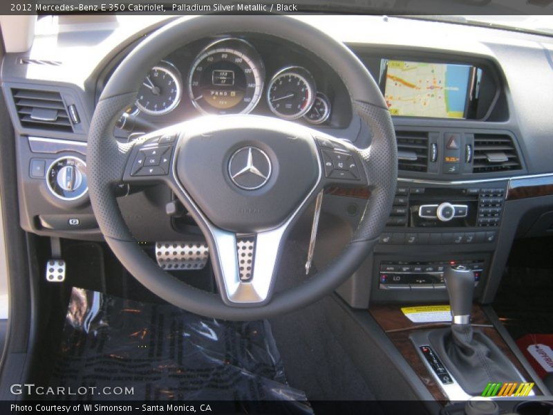 Palladium Silver Metallic / Black 2012 Mercedes-Benz E 350 Cabriolet