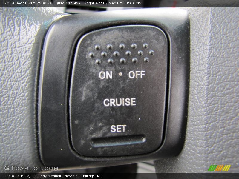 Bright White / Medium Slate Gray 2009 Dodge Ram 2500 SXT Quad Cab 4x4