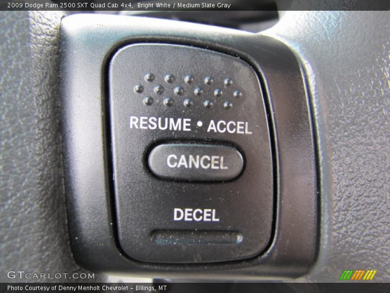 Bright White / Medium Slate Gray 2009 Dodge Ram 2500 SXT Quad Cab 4x4