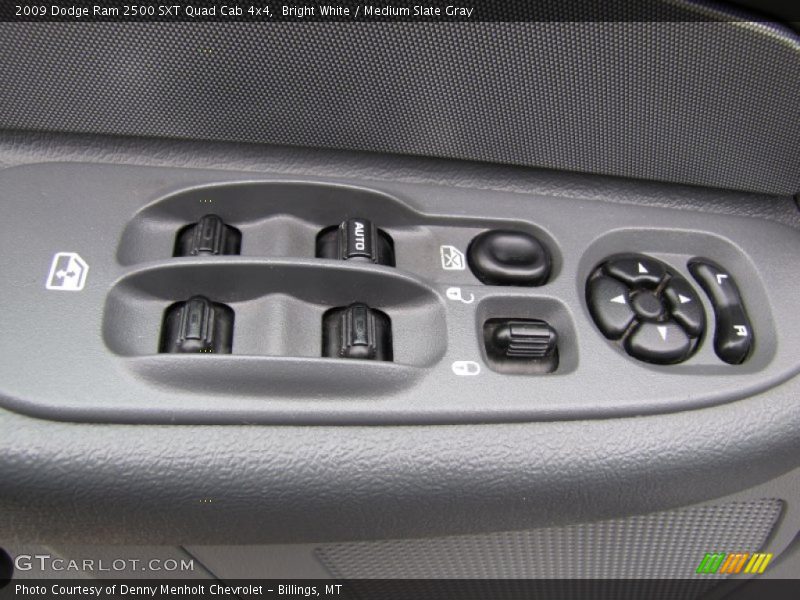 Bright White / Medium Slate Gray 2009 Dodge Ram 2500 SXT Quad Cab 4x4