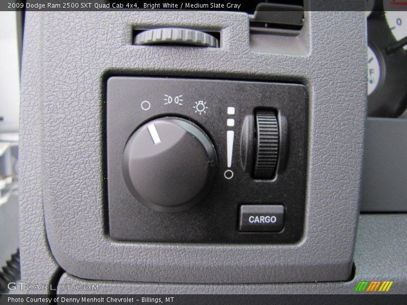 Bright White / Medium Slate Gray 2009 Dodge Ram 2500 SXT Quad Cab 4x4